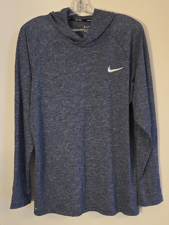 Nike Other - Nike Men's Navy Heather Swim Hoodie - White Swoosh